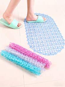 Non-Slip Suction Cup Bath Mat/Tub Mat - Compact And Durable Bathroom Safety Anti-Slip Mat, Suitable For Home Use, Bathroom Anti-Slip, Back To School Season - Multicolor - View 1