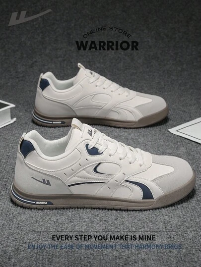  Warrior 男士板鞋，春秋季舒适百搭，休闲时尚，四季皆宜，耐磨耐穿，适合全天穿着，训练跑步鞋