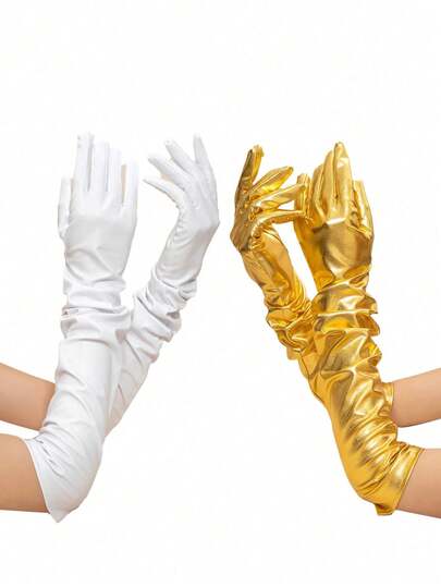 Women's Solid Color Arm Sleeves, Suitable For Daily Household Use