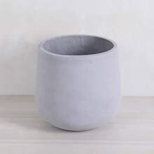 Nordic Style Magnesium Mud Flower Pot, Balcony/Living Room/Ground Planter, Round Cup-Shaped Concrete Flower Pot - Wine Glass Flower Pot - View 7