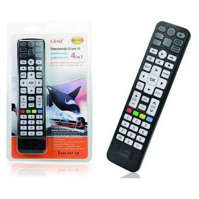 OISE ART STORE Telecomando Universale 4in1 Urc-4504 Tv Dvb-t Cbl Sat Dvd Vcr Audio Amp Aux Lcd Led -
