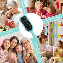 Curly Hair Brush,2026 Curly Hair Products Curl Defining Brush, Bounce Defining Hair Shaping For Women Men Reduce Pulling And Separa Thanksgiving Christmas Gifts - màu xanh lá - Xem 4