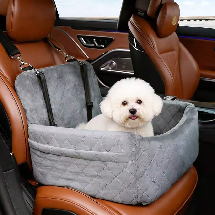 1pc Foldable Pet Booster Seat Cushion, High-Quality Foam Protection Pet Car Seat, Waterproof Pet Car Mat, Suitable For Pets Traveling In And Out Of The Car, All Seasons - Multicolor - View 1