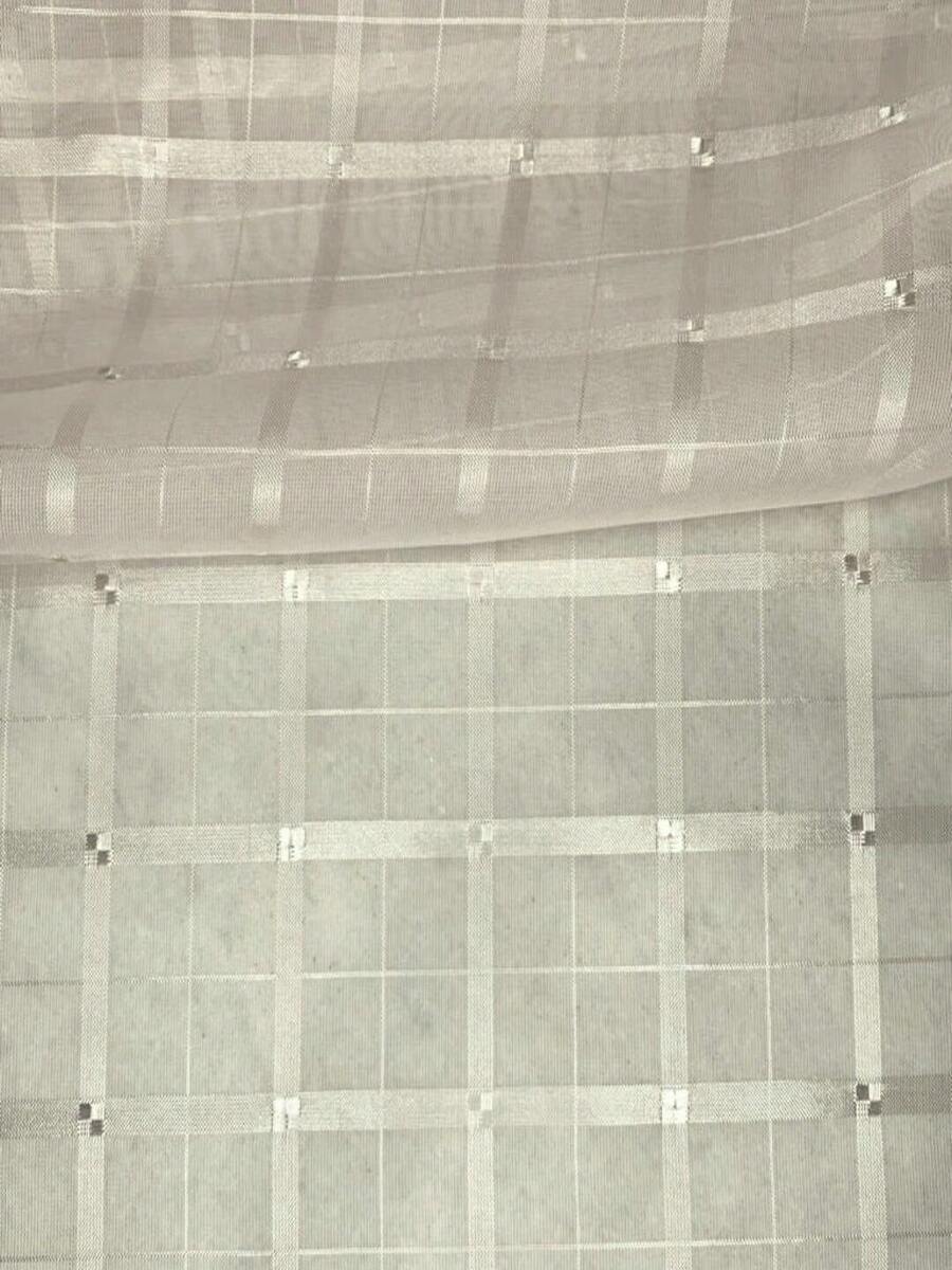 Voile Fabric Checkered Curtain | Checkered Voile - Curtains, General Decorations - 關 151 - 查看 1