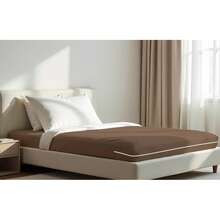 Double Gel Knit Mattress Cover With Zipper - 紅色 - 查看 5