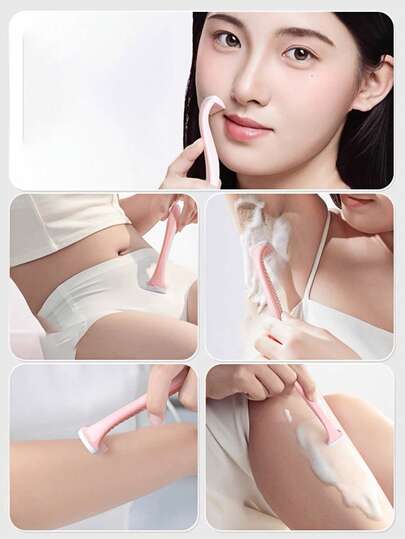 随机颜色迷你便携式面部/身体脱毛剃刀，女士无痛脱毛