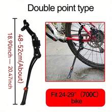 This 1pc Bicycle Stand Features A Sturdy Dual-Bar Frame Structure That Provides Balanced Support Even On Uneven Ground, Preventing Tipping Over. The Widened Base Enhances Stability, Making It An Ideal Choice For Carrying Bicycles, Electric Bicycles, Cargo Bikes, And Travel Bicycles That Require Reliable Parking Support. - Multicolor - View 11