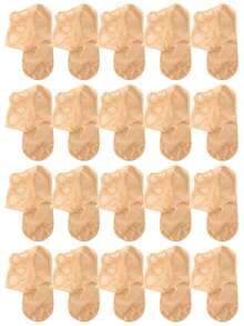 1/5/10 Pairs Of High-Quality Fashionable Invisible Circular Lace Style Comfortable Women's Socks ﻿ - Multicolor - View 7