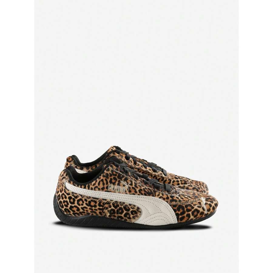 PUMA - Women Speedcat Leopard WNS Sneakers - 01 PUMA ĐEN-TRẮNG ẤM - Xem 1