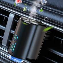 YAIUZGOO Intelligent Car Air Purifier With Fragrance Function, Car Air Freshener Diffuser, Compact Design, 3-Speed Adjustable Humidifying Aromatherapy Essential Oil Diffuser, Auto Accessories - A - View 4