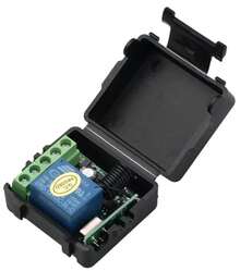 Control remoto inalámbrico RF de 433MHz, receptor y transmisor de relé 12V 10A 1CH para luz de puerta eléctrica, interruptor de puerta de garaje CIEE - Solo 1 control remoto - Ver 10