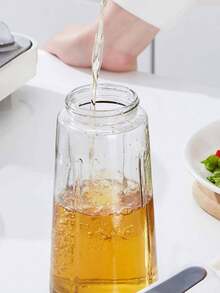 Bình đựng dầu ăn bằng thủy tinh, bình đựng dầu chống rò rỉ, bình đựng dầu ăn nhà bếp, bộ bình đựng nước tương, giấm và gia vị gia đình, hộp đựng chuyên dụng. - trắng - Xem 10