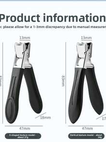 New Thickened Protective Anti-Splash Steel Large Nail Clipper, Household Nail Cutter - Multicolor - View 7