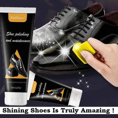muliliours Neutral Brown And Black Leather Care Cleaning Liquid Shoe Polish Care, Shoe Oil, Suitable For Leather Shoes, Instantly Shines Shoes, Applicable For Dress Shoes, Boots, Sofas, Jackets, Briefcases, Etc.,Shoe,Spring Summer Picks,Brides Maid Gifts,Room,Bedroom Decor,Bedroom Decor,Beach,Travel,For Men,For Women,Vacation, Quick Polishing And Deep Nourishment