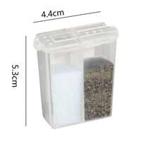 1pc/2pcs Plastic Salt And Pepper Shaker Set, Clear Salt And Pepper Containers With Lids, Plastic Seasoning Jars, Portable Condiment Containers Suitable For Travel, Camping, Picnic, Outdoor, Kitchen, Lunch Box - Multicolor - View 8