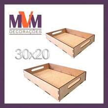 KIT 10 UNITS Trays 30x20 Smooth RAW MDF - 彩色 - 查看 4
