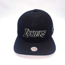 Men's Flat Brim Closed Basketball Cap With Embroidery, Adult Urban Style - 型號 9 - 查看 3