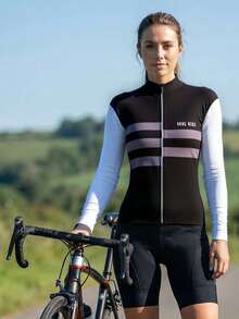 4-Season Cycling Jersey, Women's Road Cycling Jersey, Cycling Sports Top, Cycling Apparel, Bicycle With Pockets - Multicolor - View 1