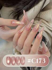 Miss Leia 1-6 15ml 春夏美甲爱心猫眼凝胶指甲油。这款百搭、显白、裸金色/金色珠光猫眼指甲油色彩丰富，适合初学者。UV/LED灯固化，可浸泡，打造半永久性美甲效果。是美甲沙龙、美容院、DIY项目、节日派对以及送给女性的理想礼物。也适用于美甲用品。 - 裸粉色 - 查看 12