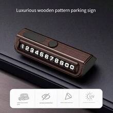 1pc Temporary Car Mobile Phone Number Plate, Interior Decor, Parking Number Plate, High-End Creative Number Protector - A - View 7