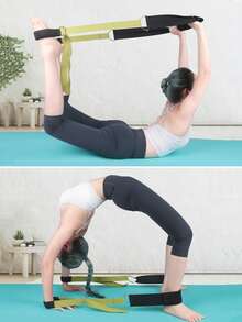 1pc Yoga Stretching Strap, For Splits Training, Dance Flexibility Resistance Band - Non-Slip Stretch Strap For Leg Stretching And Flexibility Improvement - Multicolor - View 5