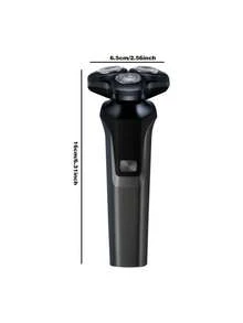 SKYWORTH 3-In-1 Sideburn, Nose Hair & Electric Shaver, 800mAh Large Capacity Battery, IPX7 Waterproof, Wet & Dry Use, Fully Washable, 3 Stainless Steel Blades, One-Touch Start, Titanium Gray Premium Design - Multicolor - View 3