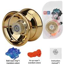 Bola Yoyo de Metal de aluminio profesional para niños principiantes Yoyoball competitivo para niños adultos Yoyoyoball con accesorios UQ40 - Rosa - Ver 9