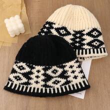 Sombreros para mujer - Caqui (estilo aguja gruesa) - Ver 5