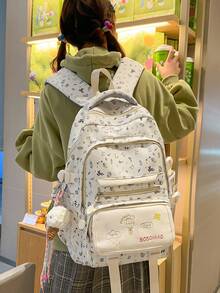 Mẫu balo thời trang tối giản, dễ thương dành cho nữ sinh trung học/phổ thông, hàng mới về mùa xuân 2026. - A - Xem 3