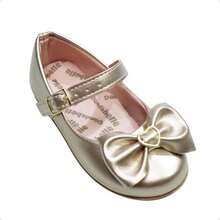 Girls' Ballet Flats, Sizes 20 To 34, Direct From The Factory. Christening Shoes. - 金色 - 查看 6