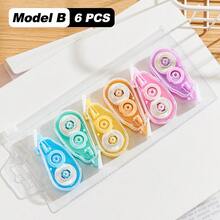Correction Tape 3/6/12 PCS, For Smooth Error Covering, School Exams & Office Documents, Suitable For School And Office Household Items Back To School - Sets - View 23