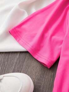 Butterfly Hummingbird Flower Floral Style Glitter Sparkles Bright Everyday Wear Day Night Valentine's Day Soft Material Loose Fit Round Neck Short Sleeve - 紫紅色 - 查看 5