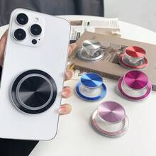 Soporte magnético para teléfono con diseño de patrón de CD Aurora, soporte adhesivo expandible para escritorio con MagSafe - Multicolor - Ver 4