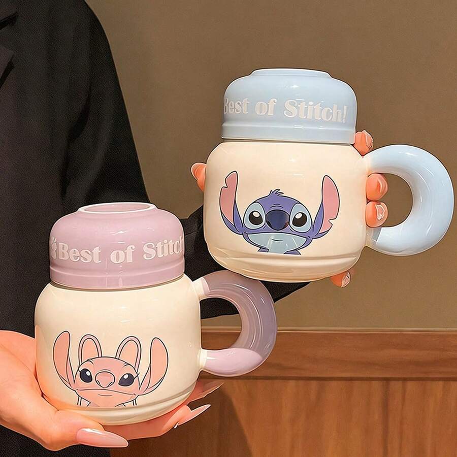 Disney Stitch Ceramic Mug, High-Quality Office Coffee/Milk Cup, Birthday Gift - Multicolor - View 1