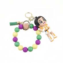Mattel 女巫猎人硅胶串珠钥匙扣，KPOP卡通包包挂饰，动漫吊坠手链礼物 - 彩色 - 查看 7