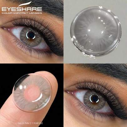  Eyeshare 1 Pair Natural Color , Blue, Brown, Gray Pupil Natural