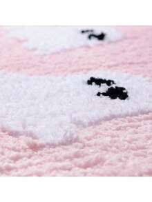 Tapis de bain d'Halloween Fantômes effrayants Décoration gothique de la maison Tapis noirs antidérapants, Cadeaux gothiques effrayants, Tapis de douche mignon pour la salle de bain, la chambre à coucher, la décoration de la maison - Rose bonbon - Voir 5
