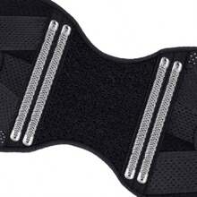 Outdoor Cycling And Running Knee Support Brace With Multiple Compression Points And Spring Support - Black - View 4