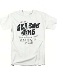 Scott Pilgrim Vs. The World And Stuff Unisex Adult T Shirt -Round-Neck T-Shirt,Classic Style,Casual Everyday Tee - 白色 - 查看 11