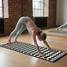 1 片 71*22 英寸瑜伽垫，多种图案可选，防滑耐用，加宽加厚，适合家庭使用、健身、瑜伽初学者训练 - 彩色 - 查看 4