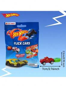 1个Hot Wheels官方授权盲盒装随机款式桌面收藏减压趣味礼物口袋大小收藏品，适合桌面和旅行娱乐 - 藍色 - 查看 3