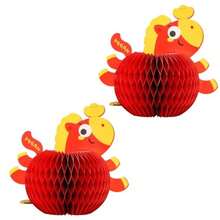 2 Piezas De Adorno Pble De Con ma De Caballo ración De Fiesta De Año Nuevo Cino Para Estante De Exibición De Escrito De Oficina ración Pble De Para Festival - A - Ver 7