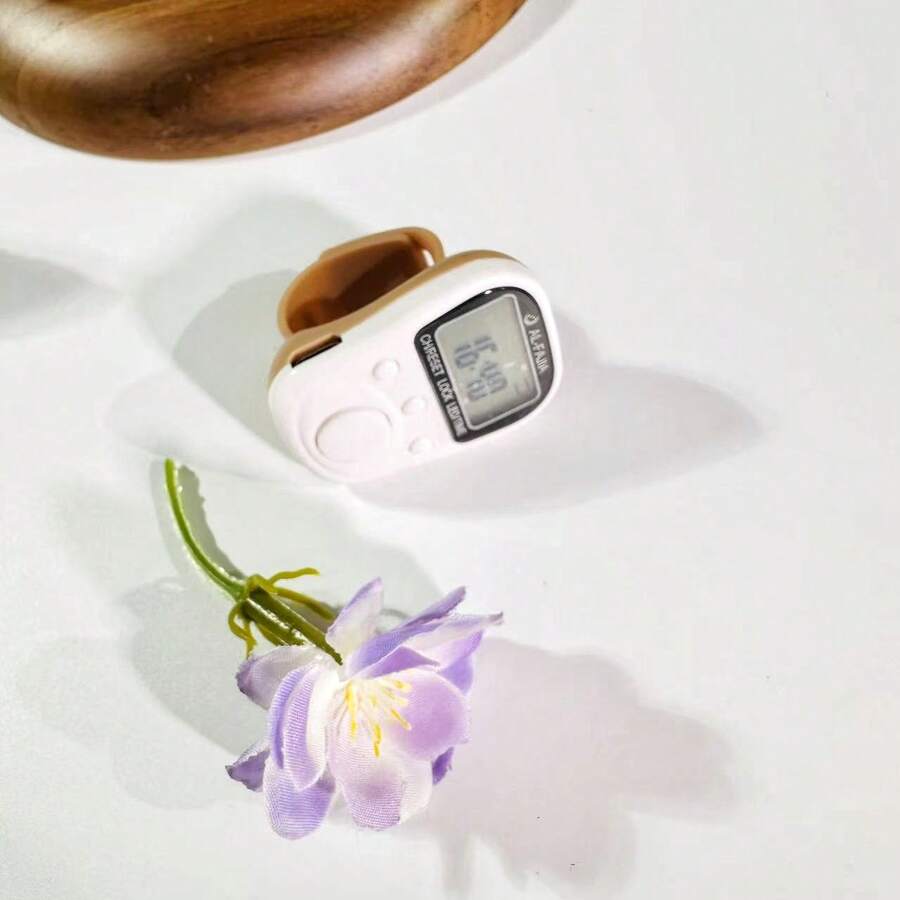 New Rechargeable Luminous Counter Ring-Shaped Multi-Function Tally Counter With Lock - Multicolor - View 1