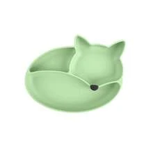 Plato de alimentación para bebé con forma de zorro de silicona personalizado - Multicolor - Ver 12