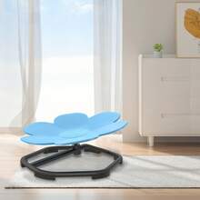 Carousel Sensory Swivel Chair With Non-Slip Metal Base - Baby Blue - View 5