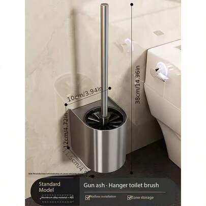 Soporte de pared para cepillo de baño, organizador de baño, juego de cepillo de baño sin taladro