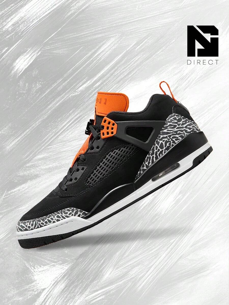 Jordan Spizike Low Safari – Men's Lifestyle Sneakers – Shoes For Man -Vintage-Spring & Summer-Inspired Running Shoes, Shock-Absorbing Comfort, Gym To Streetwear Casual Wear-Easter Gift– FQ1759 008 - Black/Starfish/White/Black - 查看 1