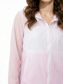 CAMEL CROWN 女士户外防紫外线夹克，防水、透气、吸湿排汗。适合春夏季节穿着。男女通用款。 - 山茶粉 - 查看 4