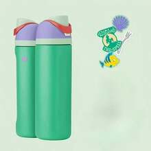 24oz /32oz Stainless Steel Insulated Water Bottle With Straw, Portable Coffee Mug Suitable For Hot & Cold Drinks, Fitness And Cycling Water Bottle, Leak-Proof Lid Travel Cup For Camping, Hiking, Driving, Outdoor Activities - D-墨綠 - 查看 3