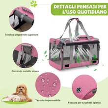 Zaino per animali domestici - Rosa Mix - Visualizzare 3